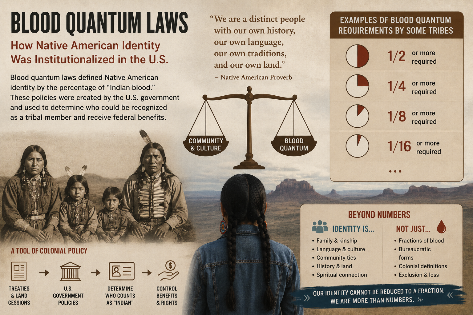 혈통량법(Blood quantum laws)과 원주민 정체성