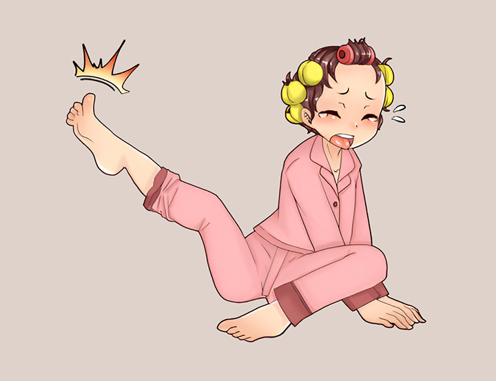 근육-경련이-일어난-여성