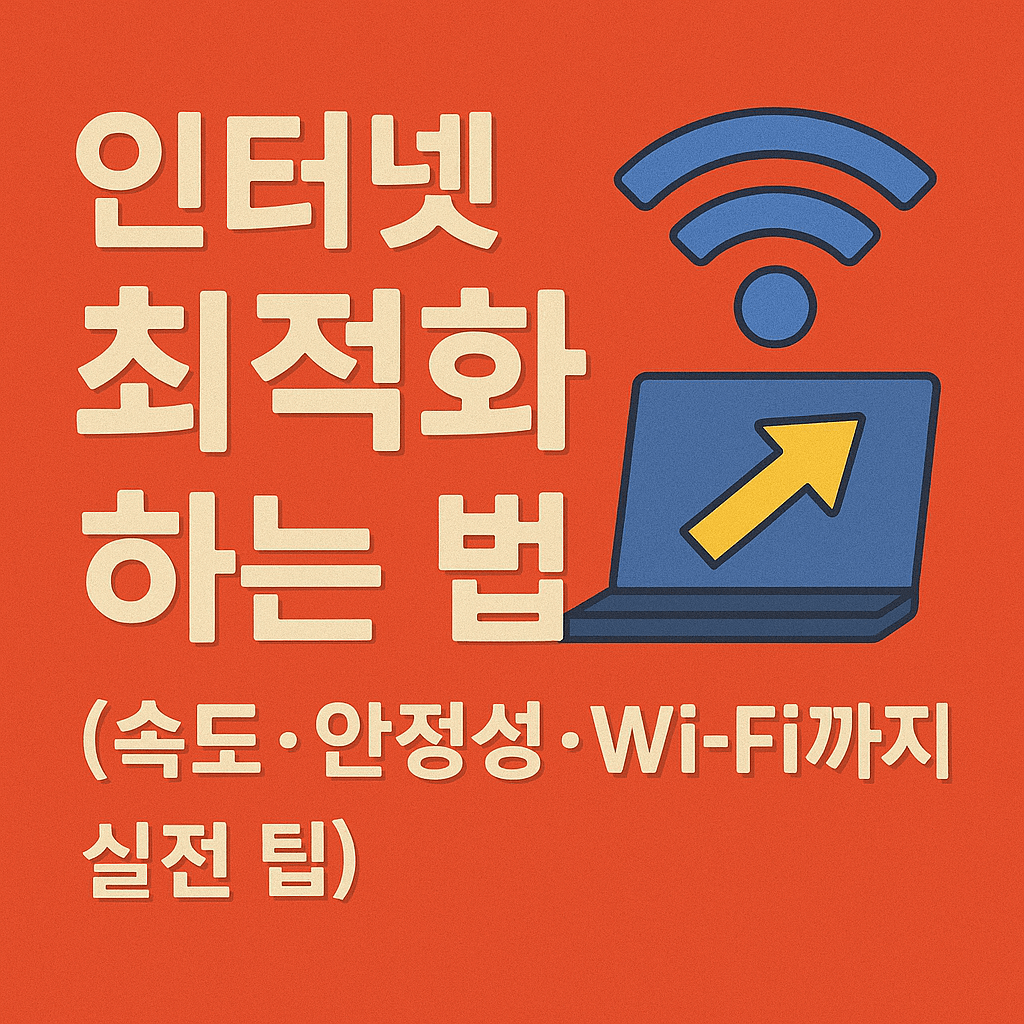 인터넷 최적화 하는 법 총정리