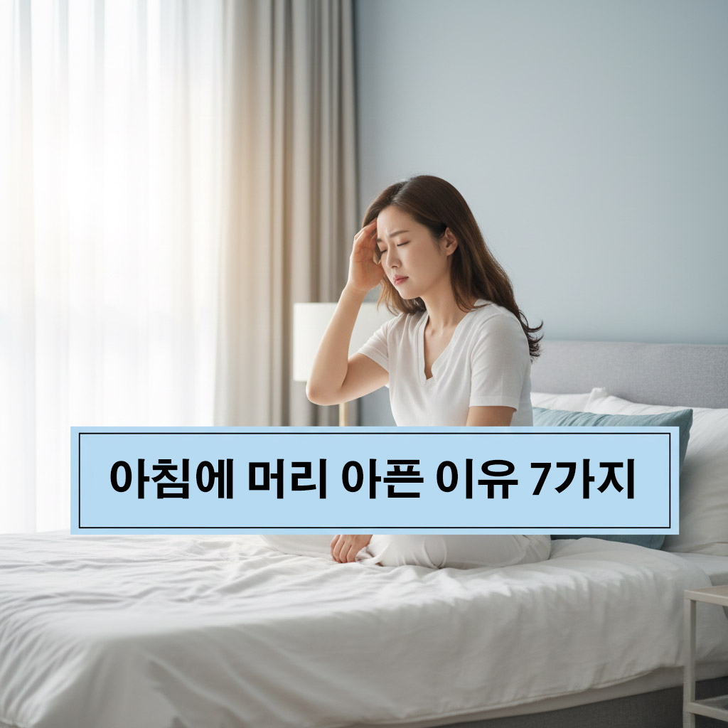 아침에 머리 아픈 이유 7가지 정리