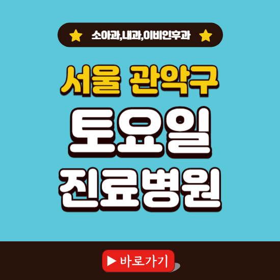 서울 관악구 토요일 진료 병원 찾기 ❘ 주말 문여는 소아과, 내과, 이비인후과 리스트