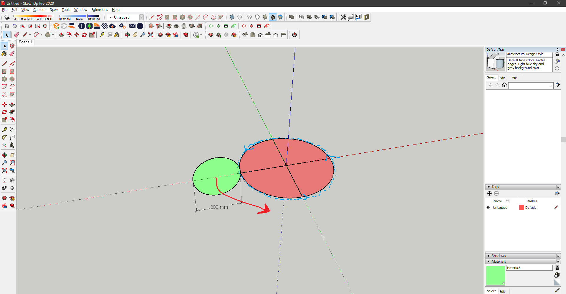 스케치업 Follow me