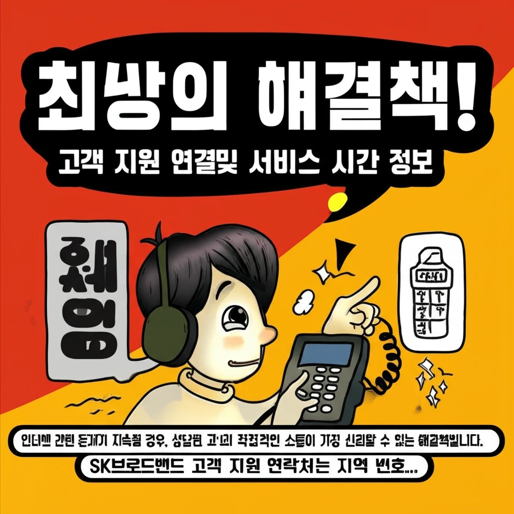 인터넷 끊김 해결하는 SK브로드밴드 ..