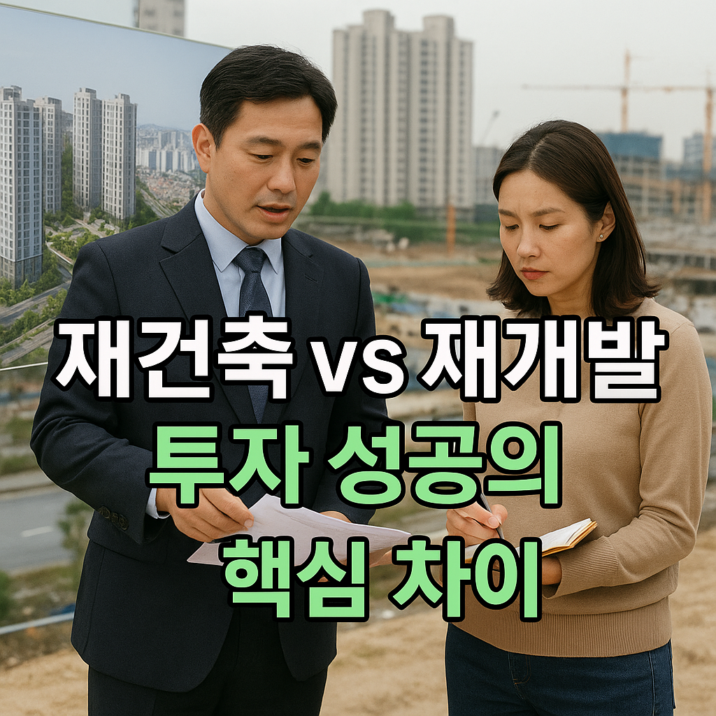 재건축 vs 재개발 투자 성공의 핵심 차이