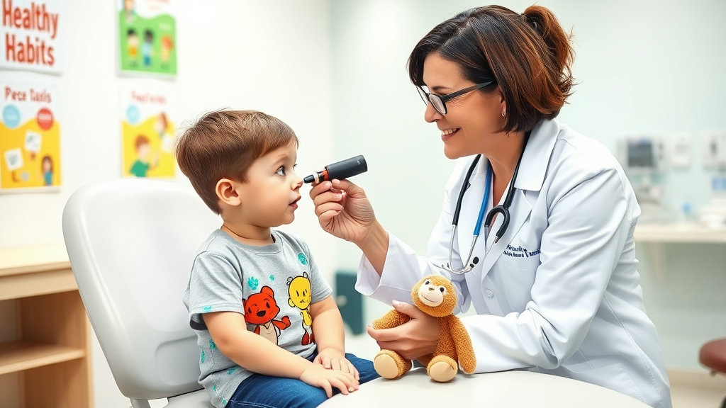 이비인후과 진료받는 아이