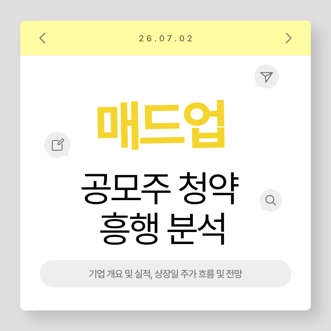 매드업 공모주 청약 흥행 분석