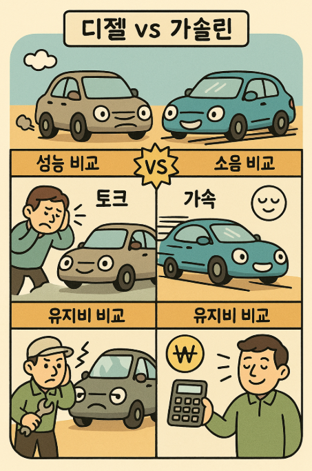 디젤 vs 가솔린 차량