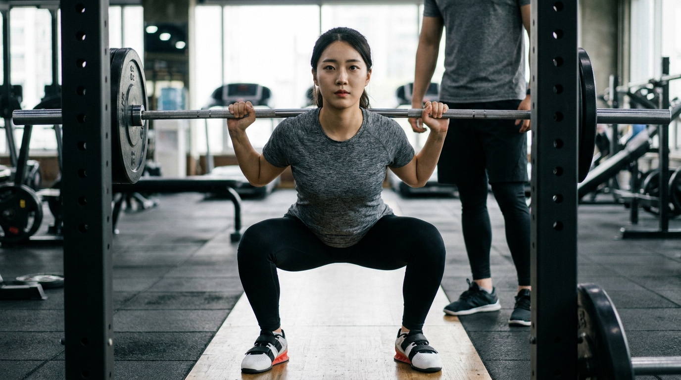 스포츠지도사 실기 시험 합격을 위한 웨이트 트레이닝 정석 자세 시연
