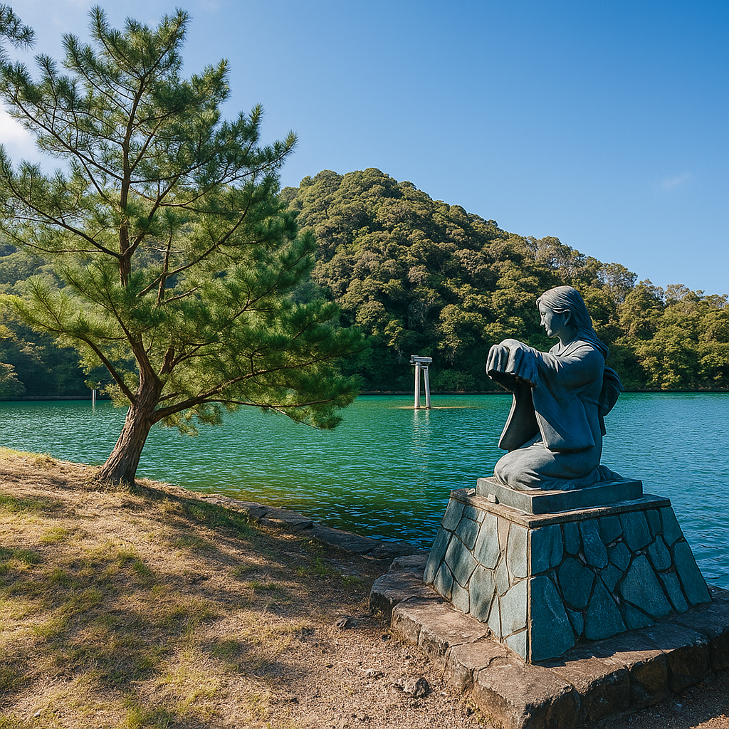 일본의 관광지 와타즈미 신사의 이미지