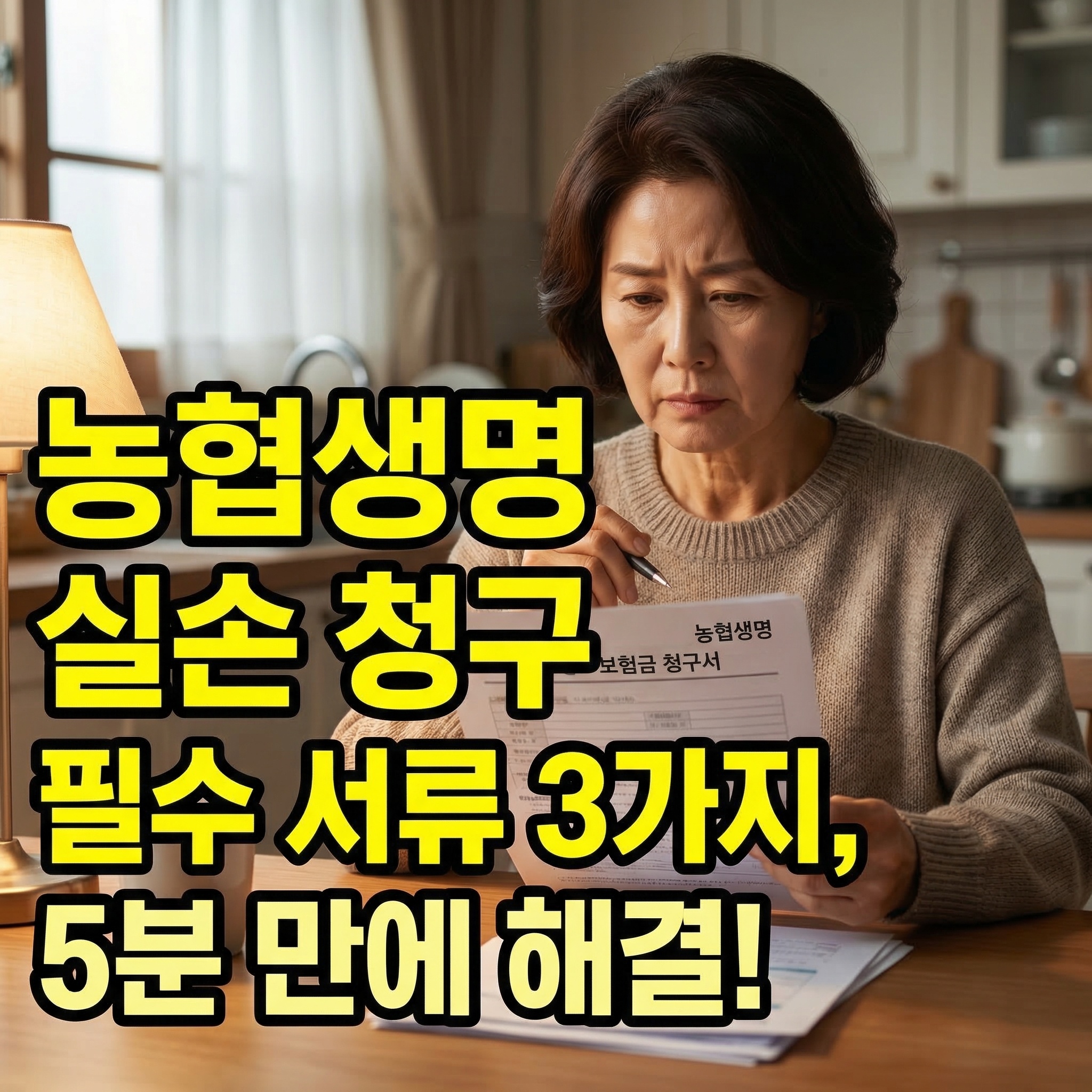 농협생명 실손보험 청구서류 알아보기