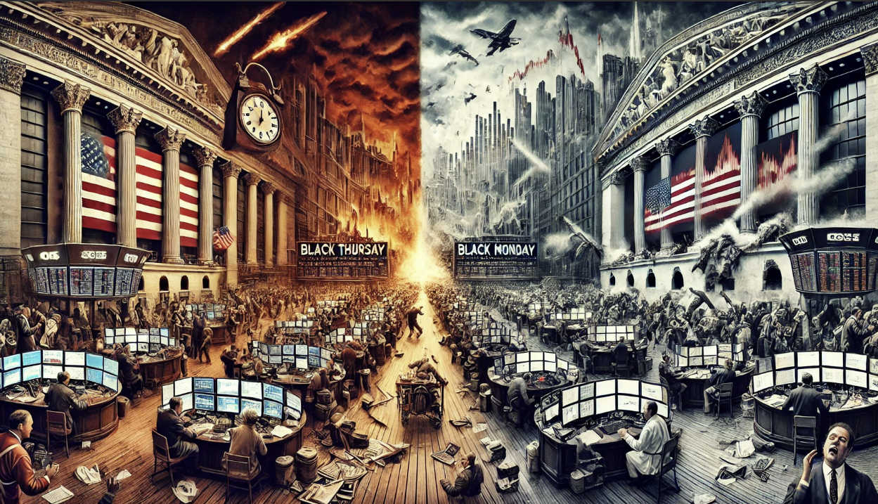 1929년 검은 목요일과 1987년 블랙 먼데이