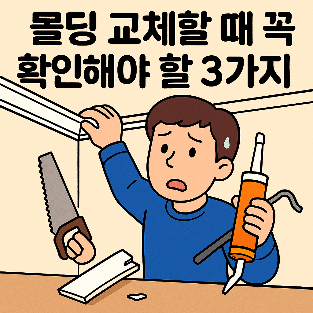 몰딩 교체할 때 꼭 확인해야 할 3가지