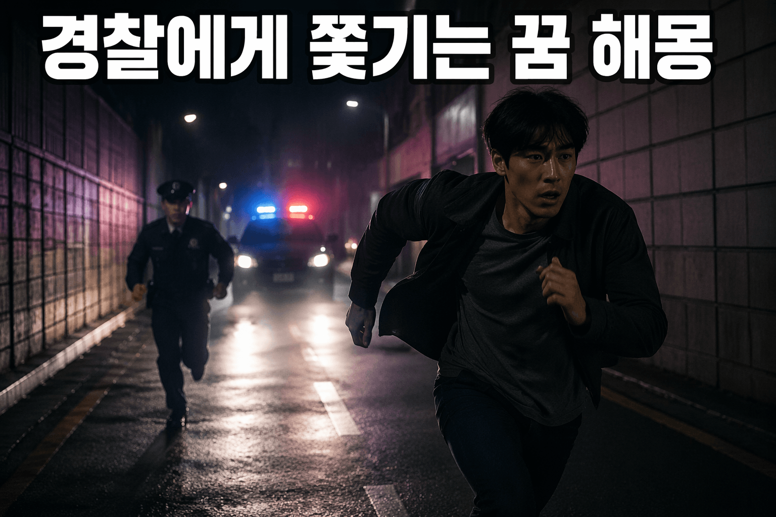 경찰에게 쫓기는 꿈 해몽 총정리 😨 불안의 신호일까?