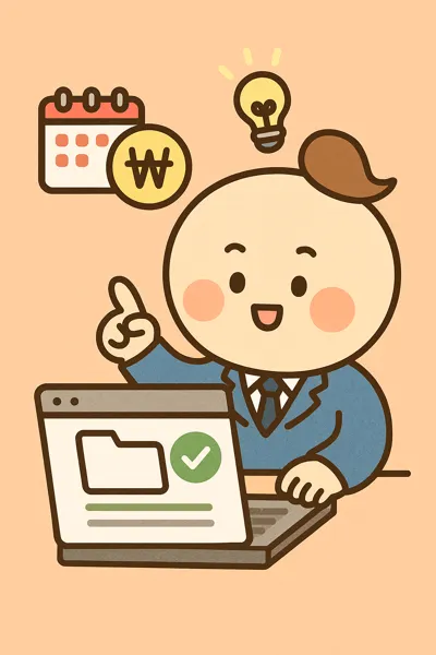 누락된 공제 자료 추가 등록 방법 화면