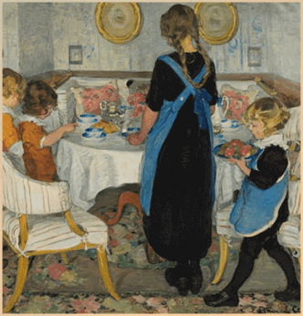 황혼에서 새벽까지&#44; 스웨덴 국립미술관 공동기획 전시&#44; &lt;커피타임&gt; 엘사 백런드-켈싱