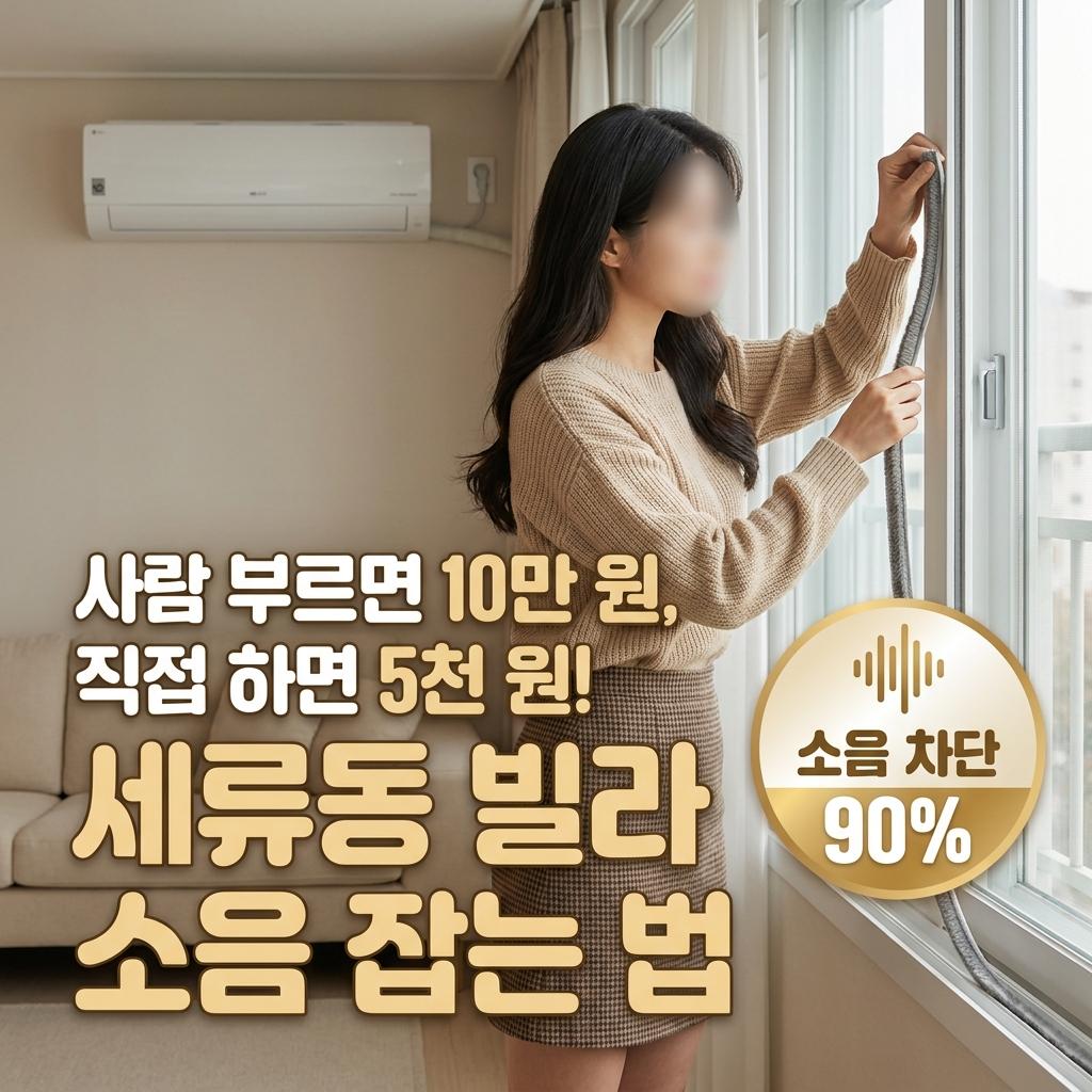 세류동 방풍털 시공 24평 빌라 소음 차단 모헤어 교체로 해결