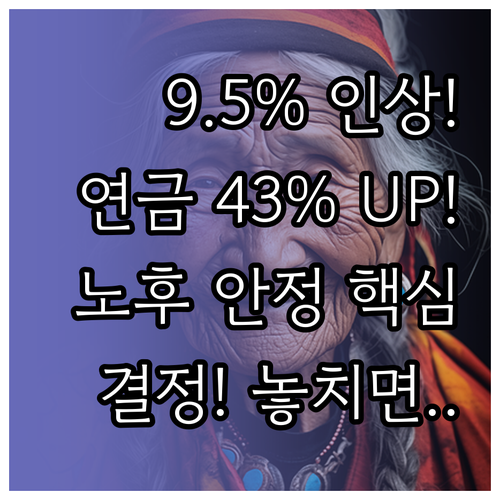 국민연금 재정 안정 목표 9.5% 인..