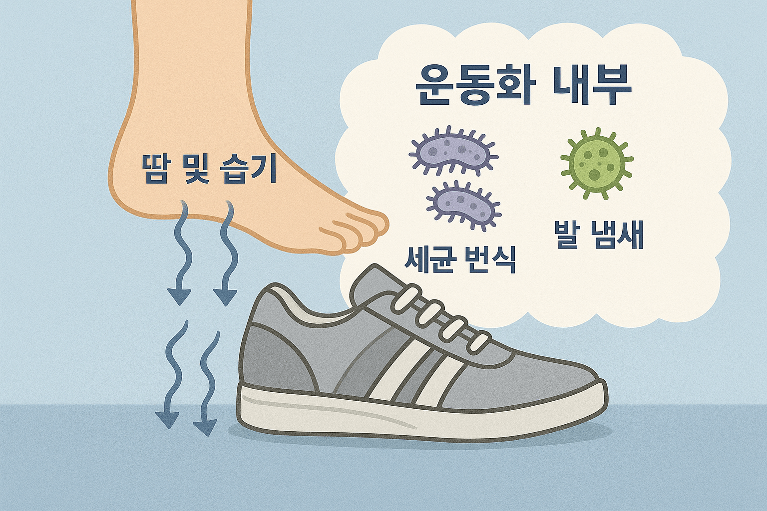 습기와 통풍 부족