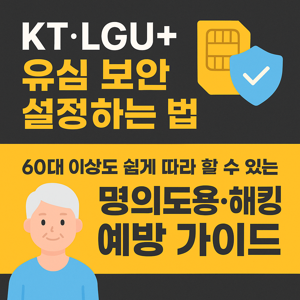 KT LGU+ 유심 보안 설정