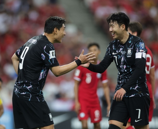 싱가포르전 골 득점선수