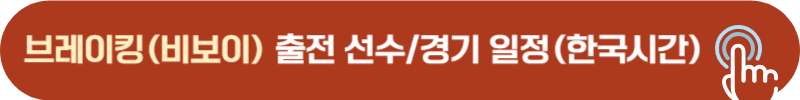 파리올림픽 브레이킹 비보이 메달 기대 선수 경기 시간
