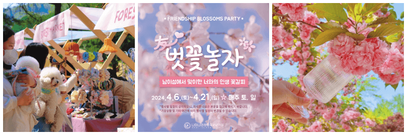 남이섬 벗꽃놀자 포토&#44; 포스터