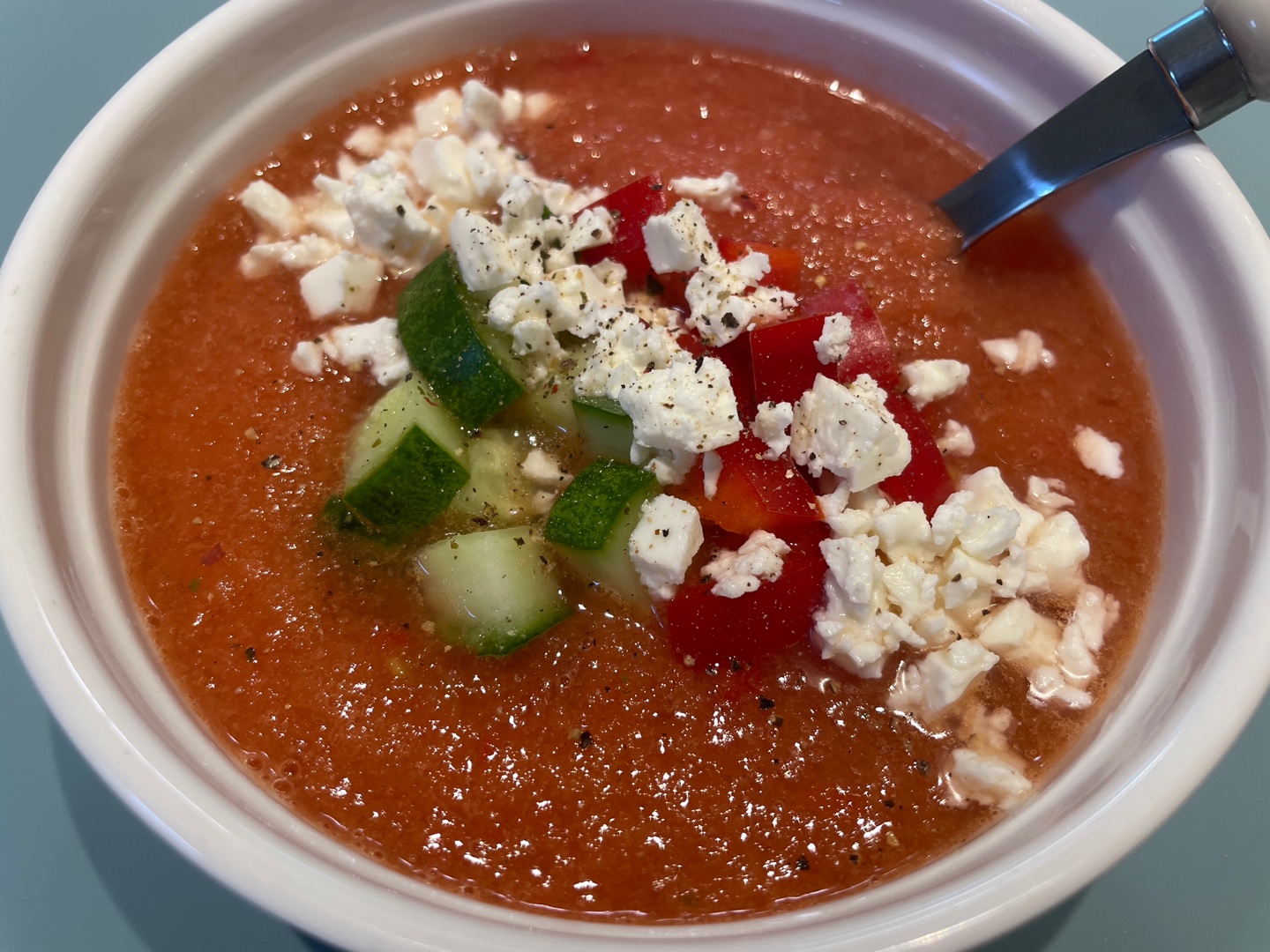 가스파초 만들기 레시피 - 애플 사이다 비니거 포함