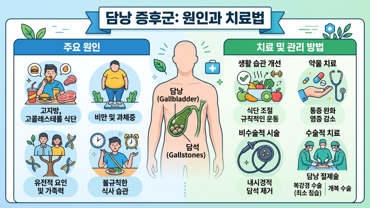 담석증 원인과 치유방법