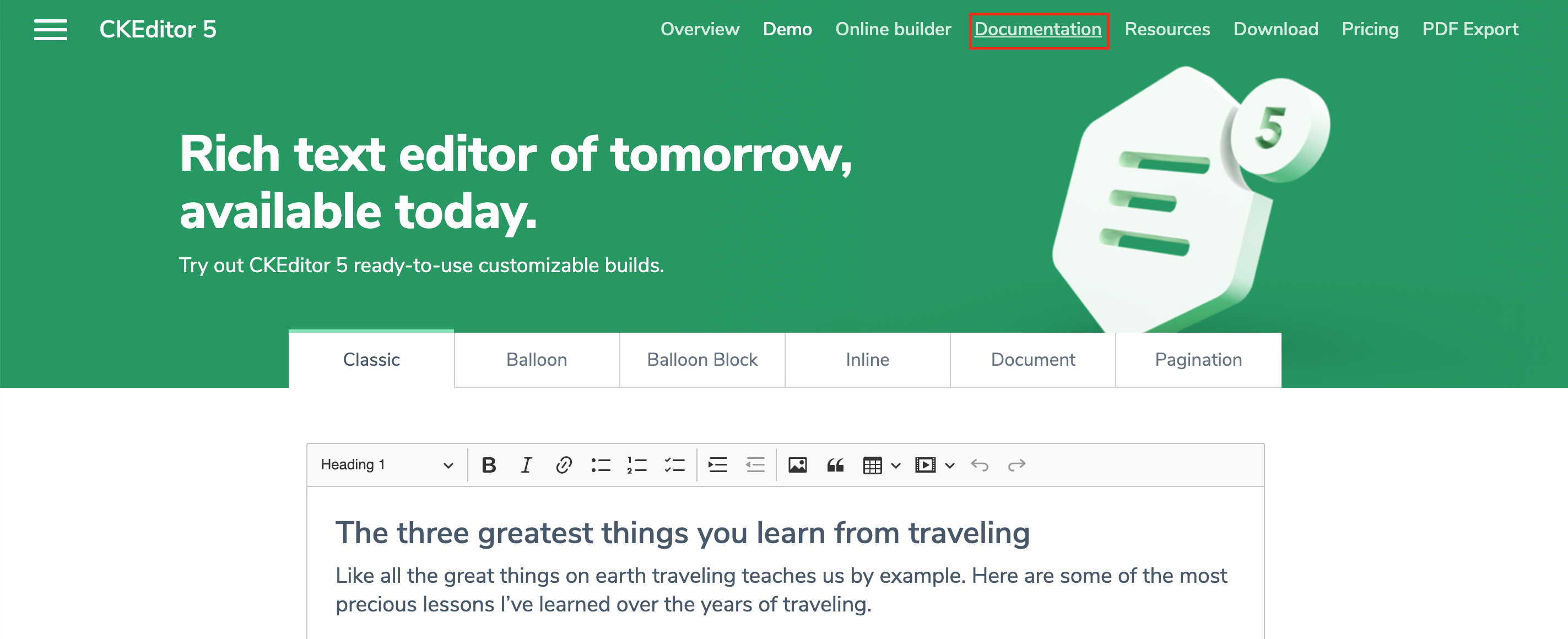 ckeditor documentation