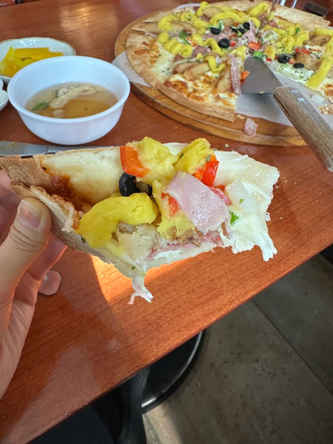 용인 원삼면 피자 감자고구마피자