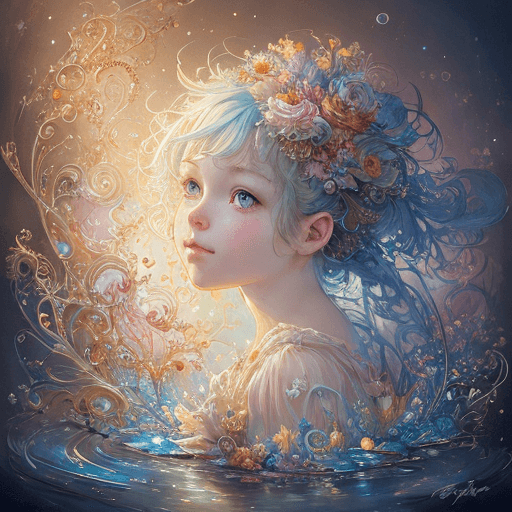 Playground AI로 생성한 그림(1) - 판타지아 소녀