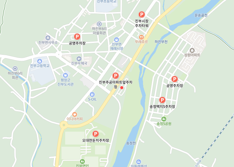 평창고랭지 김장축제 장소 주차장