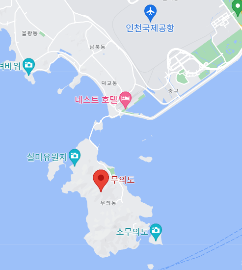 무의도-섬-지도