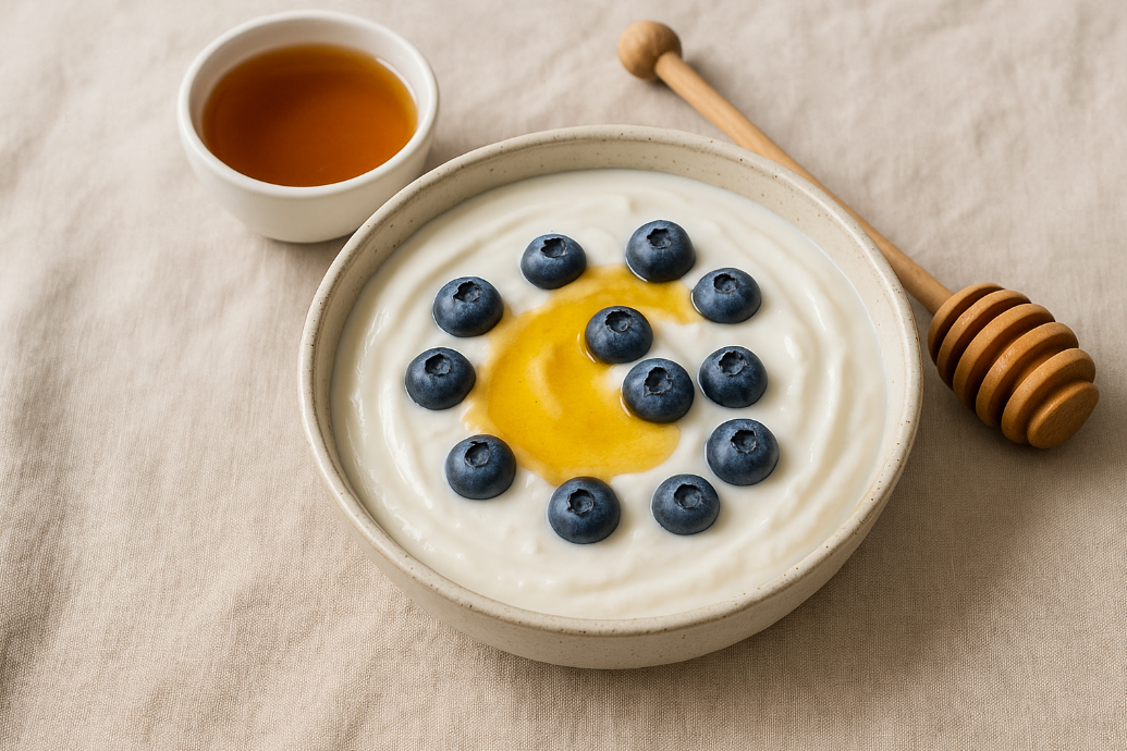 플레인 요거트와 꿀로 장 건강과 면역력 높이는 아침 식사