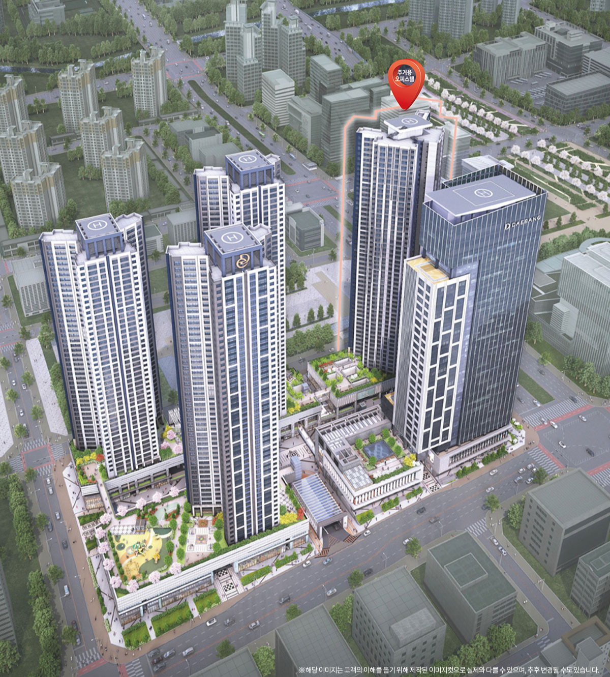 동탄2신도시 동탄역 디에트르 퍼스티지 오피스텔 이미지=공식홈페이지