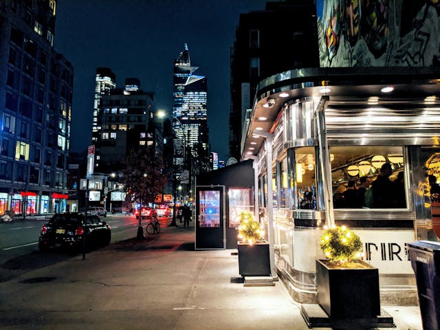 뉴욕 식당 거리 사진