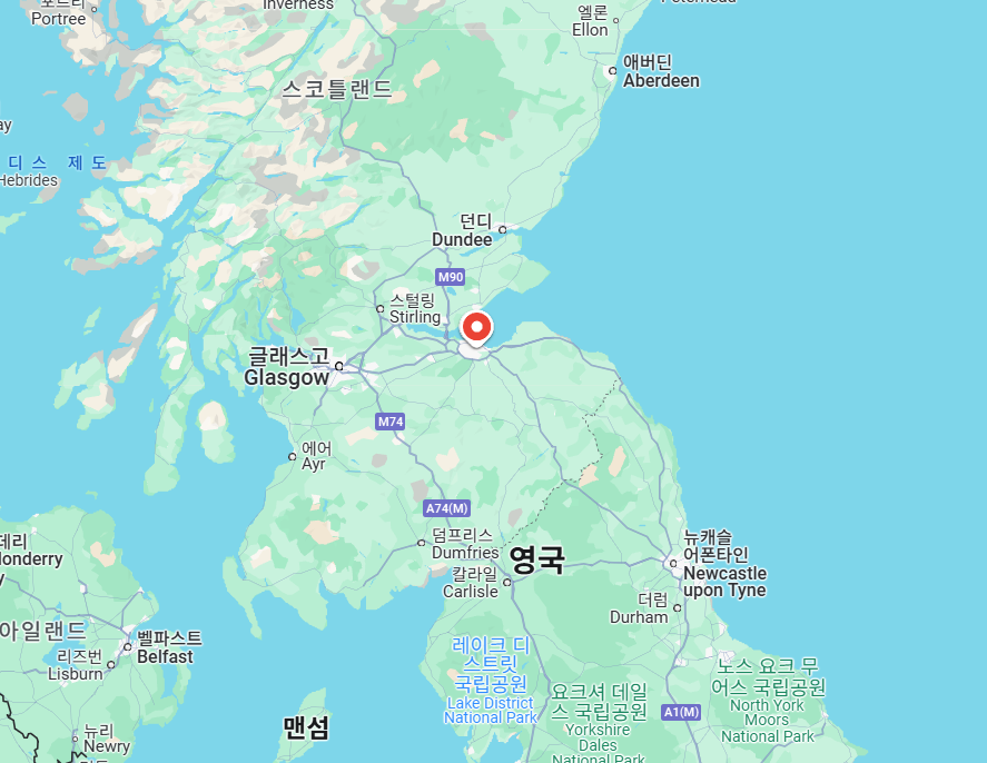 솔즈베리 크렉스의 위치를 알 수 있는 지도