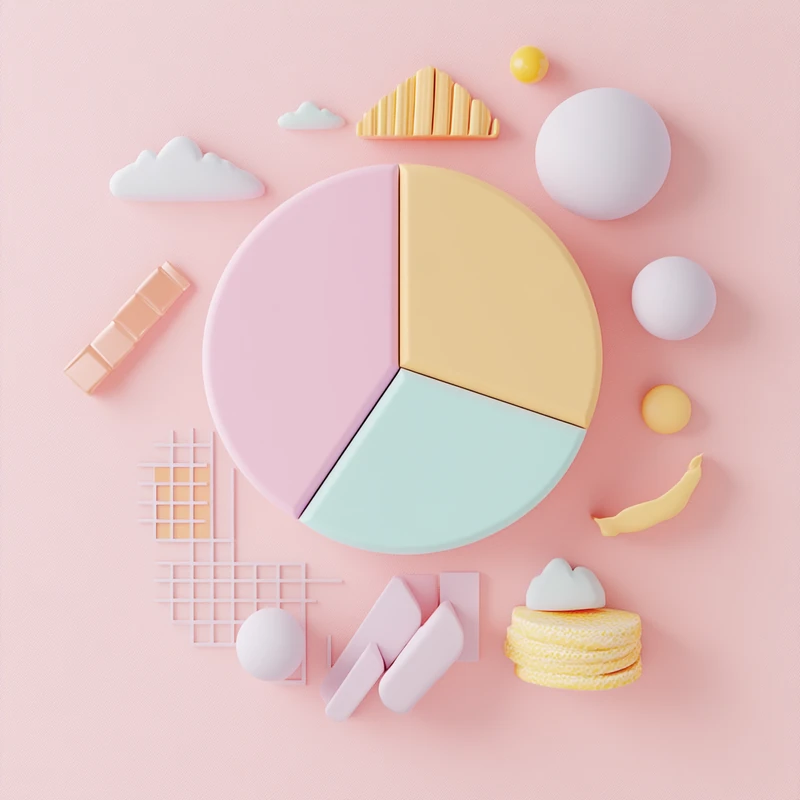 연금 ETF 투자에서 무역 정책 영향을 반영한 포트폴리오 파이차트로 주식, 채권, 글로벌ETF 자산배분 전략 표현, 포트폴리오분석, 자산배분, 투자전략, 연금상품 키워드 유기적 결합