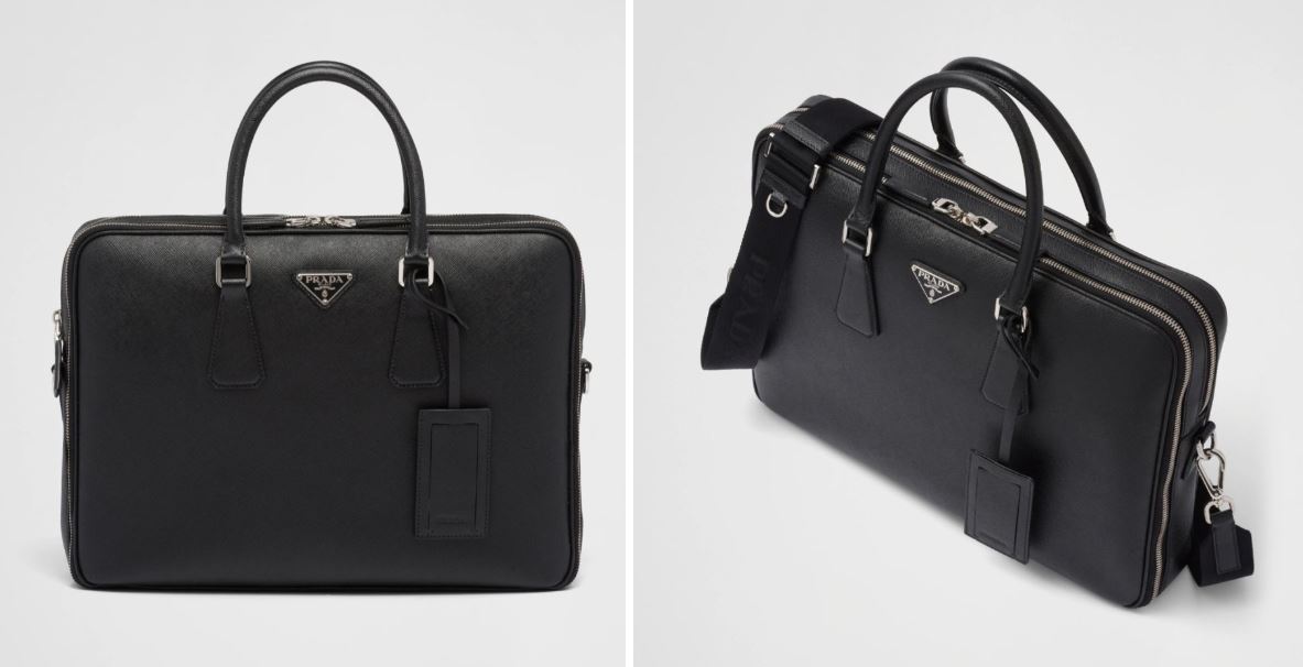 프라다 사피아노 가죽 브리프케이스 1