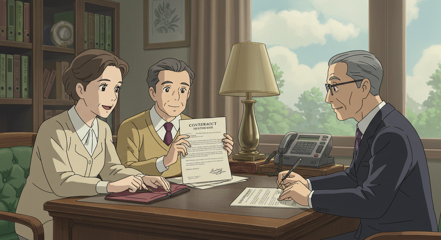 은퇴 준비자에게 맞춤 암보험 설계를 상담하는 장면