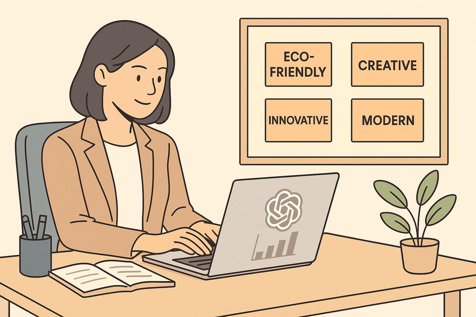 챗GPT 기반 브랜드 키워드 아카이빙 시스템 만드는 장면