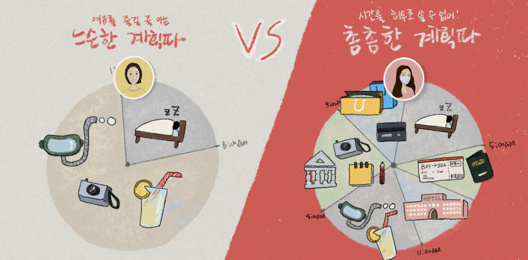 여행 계획 설램