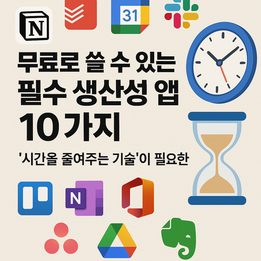 무료로 쓸 수 있는 필수 생산성 앱 10가지