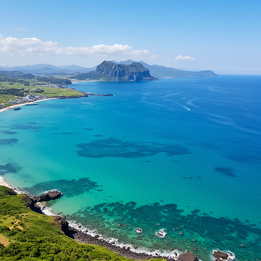 제주도 푸른바다