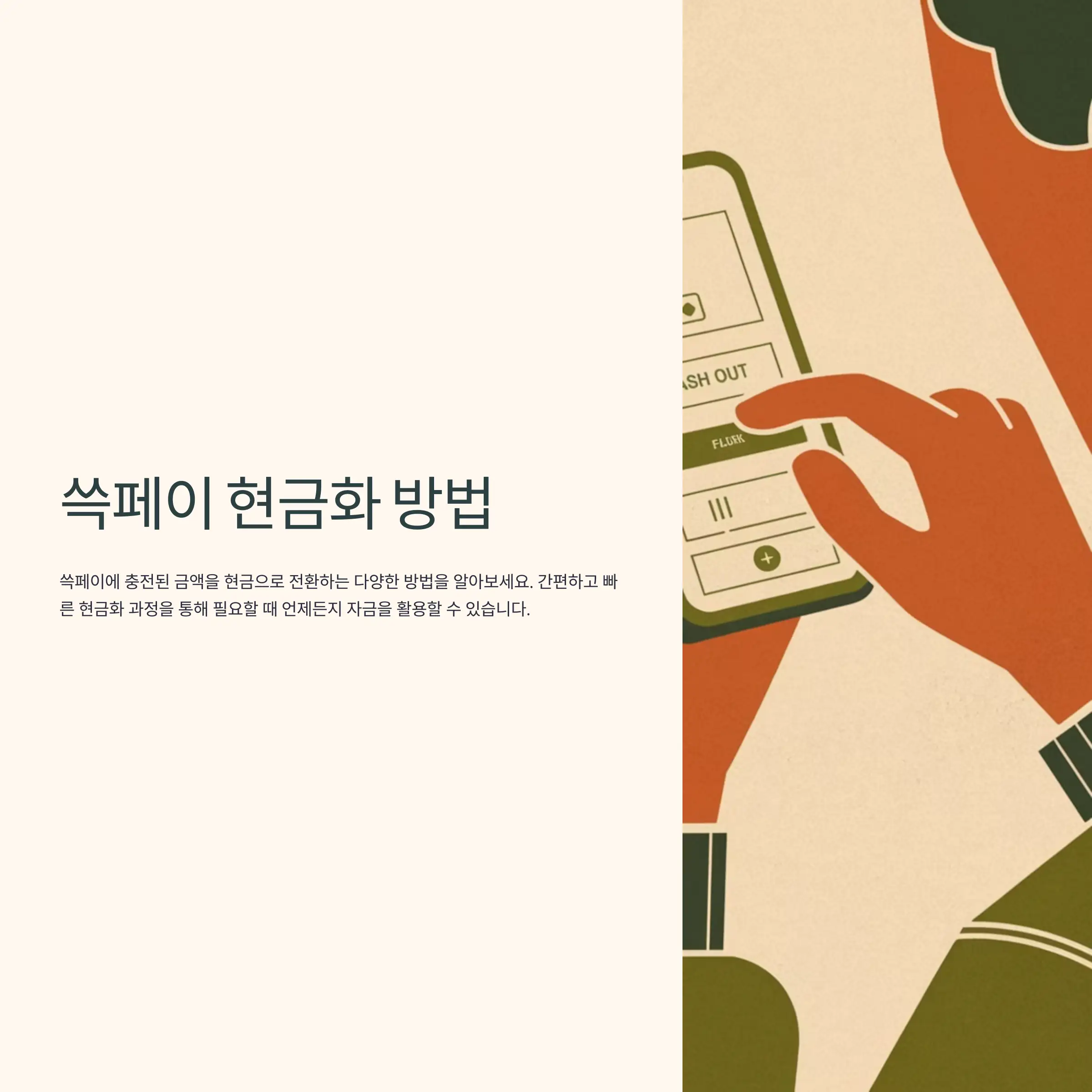 쓱페이 현금화 절차 종류