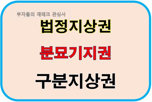 법정지상권 분묘기지권 구분지상권
