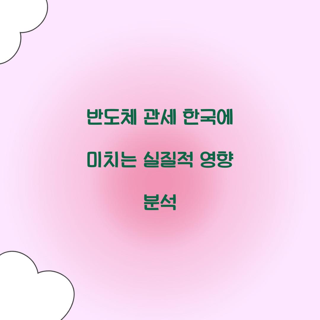 반도체 관세 한국