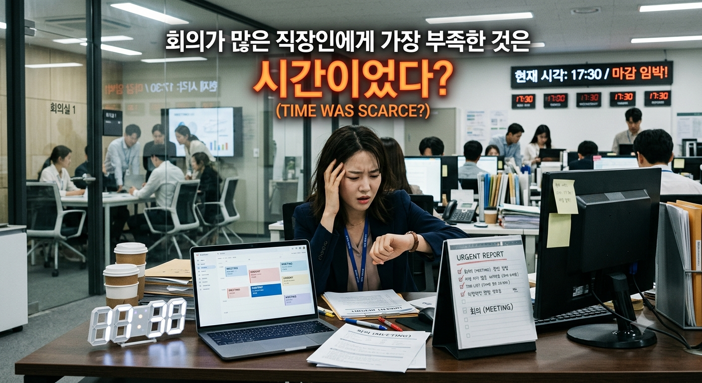 회의가 많은 직장인에게 가장 부족한 것은 시간