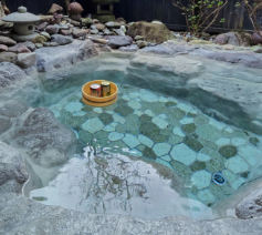 야외 온천 이미지