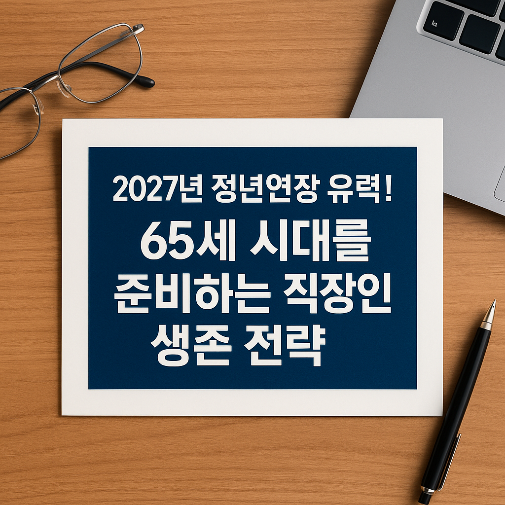 2027년 정년연장 유력! 65세 시대를 준비하는 직장인 생존 전략